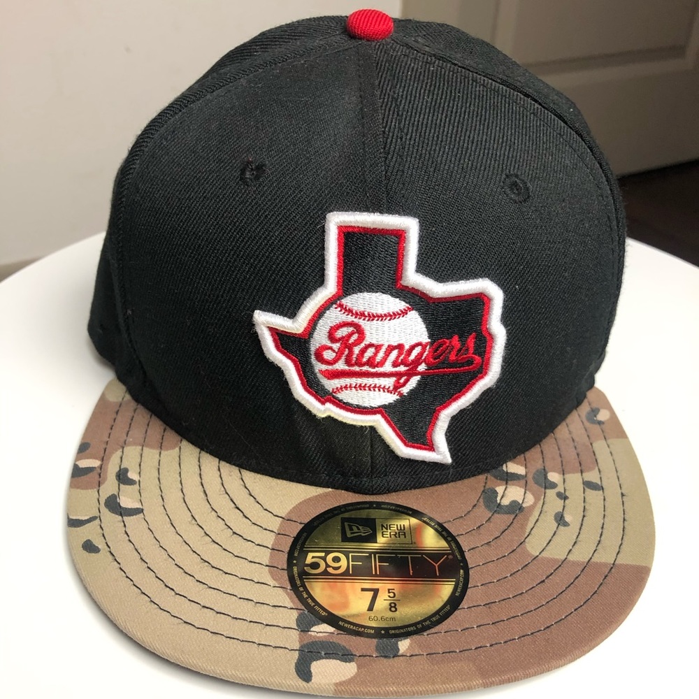 New Era Texas Rangers Camo Fitted Hat